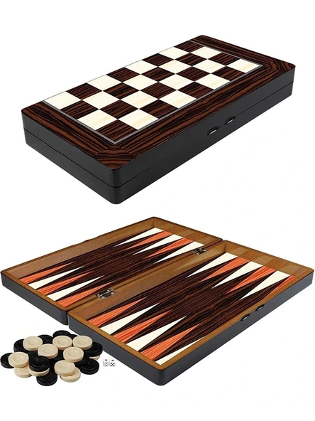 Ahşap Tavla Takımı Büyük Boy ürün görseli 1