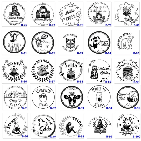 Kişiye Özel Book Lover Hediye Seti - Ahşap Mühür, Madalya ve Kupa B Serisi - Resim 5