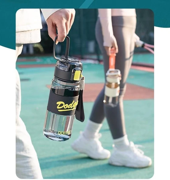 Dodge Su Matarası Tritan Siyah 670Ml - 4