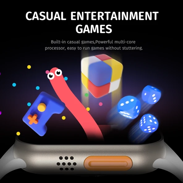 Watch 8 Hw8 Ultra Adventure 2.02inc Siri Nfc Bluetooth Arama Ios Android Uyumlu Akıllı Saat - Resim 5