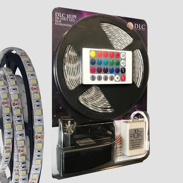5 Metre Rgb Şerit Led Seti-iç Ve Dış Mekan Silikonlu-tak Çalıştır - Resim 3