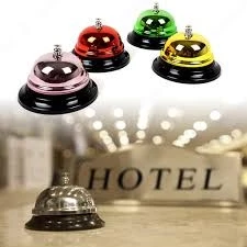 Metal Renkli Masa Otel Resepsiyon Zili ürün görseli 1