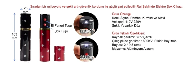 Ruj Şeklinde El Feneri - Resim 3