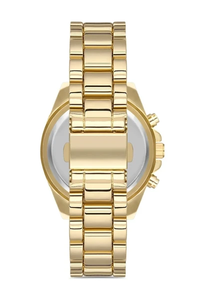 Zarif Ve Şık Özel Tasarım Roma Rakam Detaylı  Metal Bayan Kol Saati (gold) - Resim 2