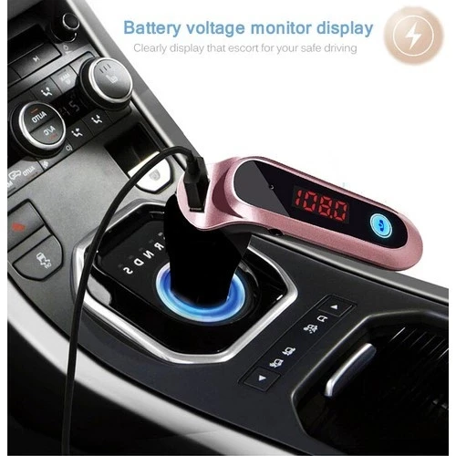 Cars7 Bluetooth Hafıza Kart Girişli 4.0 Araç Kiti Çakmaklık Mp3 Fm Transmitter - Resim 4