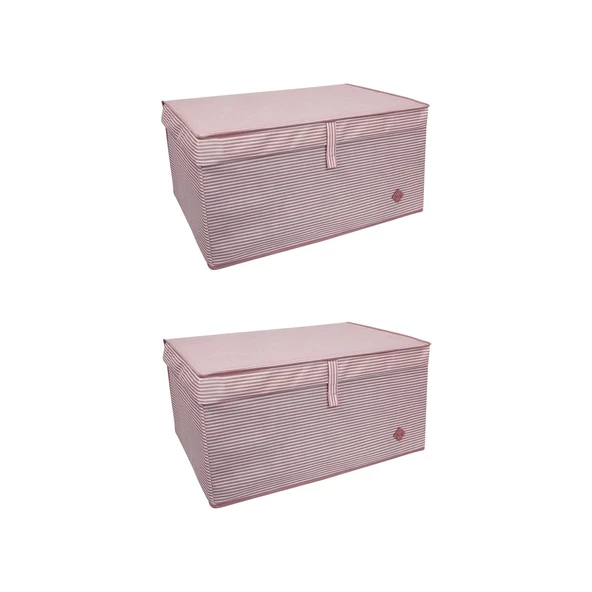 Düzenleyici Kutu Organizer Cırtlı Saklama Hurç Maxi Boy 30cm X 40cm X 50cm (5 Adet) - Resim 2