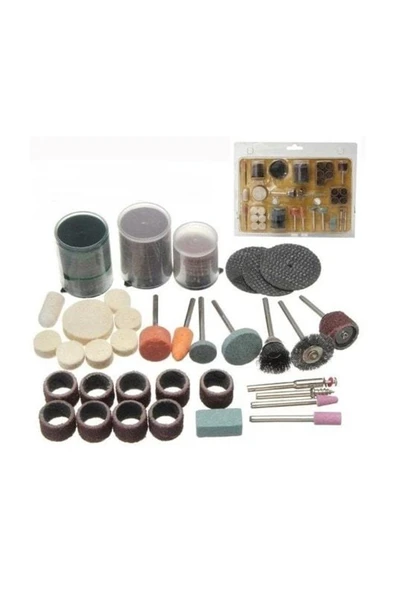 105 Parça Taşlama Zımpara Dremel Gravür Oyma Aksesuar Set ürün görseli 1