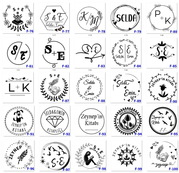 Kişiye Özel İsimli Kitapsever Seti - Ahşap Mühür, Madalya ve Kupa Bardak F Serisi - 5