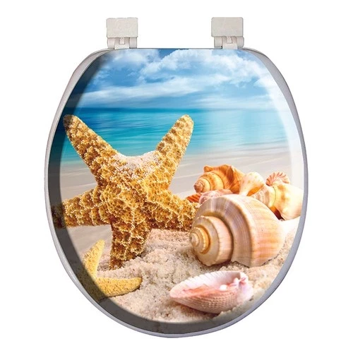 Lüks Yumuşak Süngerli Desenli Pufidik Klozet Kapağı Ekstra Kalın Süngerli - Resim 2