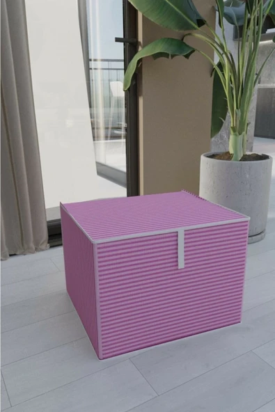 Çok Amaçlı Düzenleyici Kutu Organizer Cırt Cırtlı Hurç Maxi Boy 30cm X 40cm X 50cm (1 Adet) 7644 - Resim 2