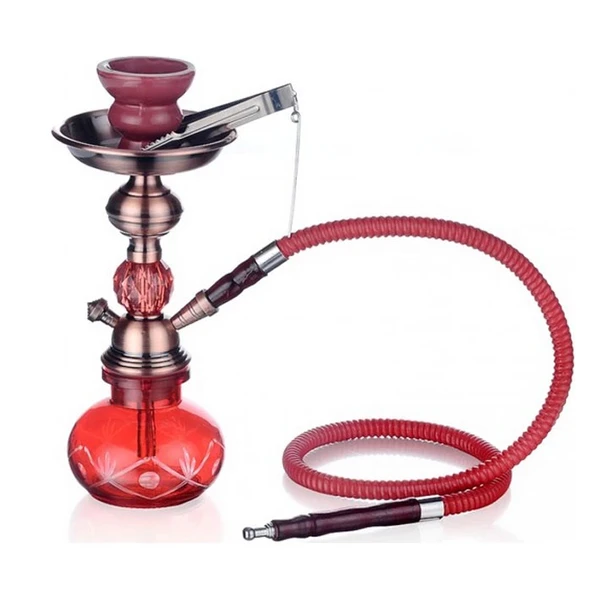 Küçük Boy Taşınabilir Nargile Takımı - Kırmızı ürün görseli 1