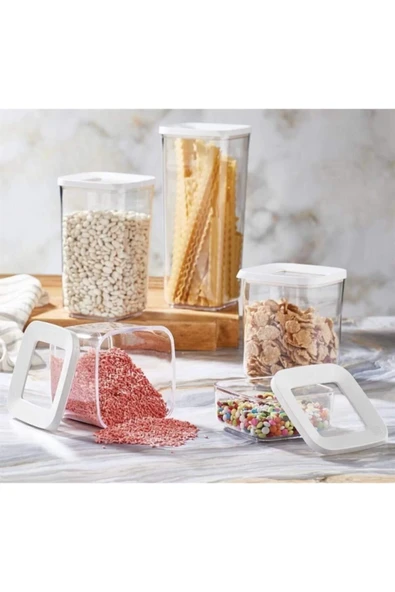 Lossa Kare Vakumlu Saklama Kabı 5`li Set - Resim 3