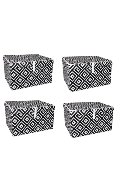 Çok Amaçlı Düzenleyici Kutu Organizer Cırt Cırtlı Hurç Maxi Boy 30cm X 40cm X 50cm (1 Adet) 7644 - Resim 5