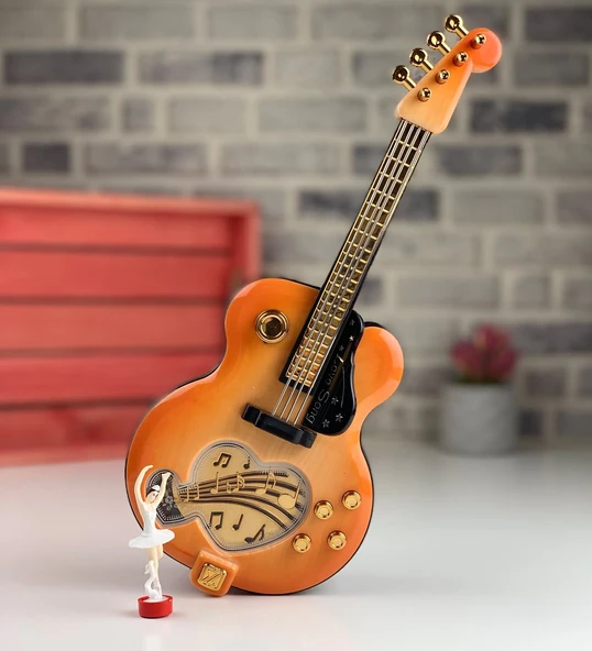 Gitar Görünümlü Nostaljik Müzik Kutusu ürün görseli 1