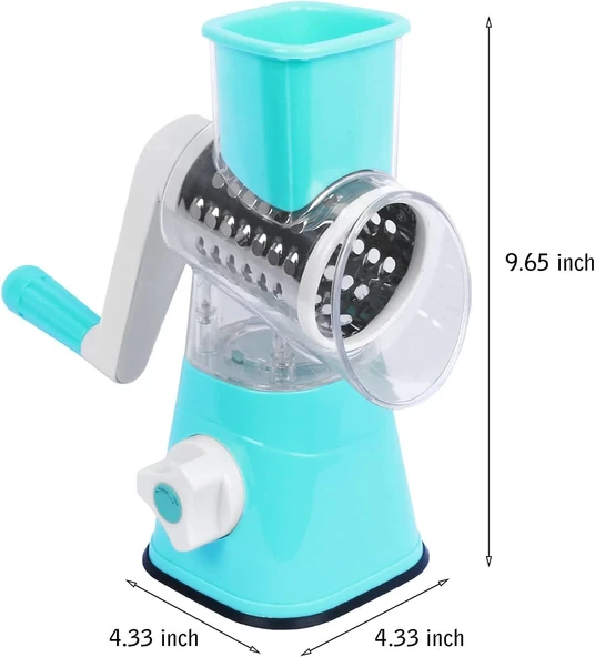 Tutma Kollu Çevirmeli Pratik Kesme Ve Rendeleme Drum Grater Pratik Rulo Rende ürün görseli 1