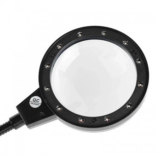 -12 Led Clipslı Işıklı Büyüteç,işıklı Masa Lambası Çalışma Lambası - 2