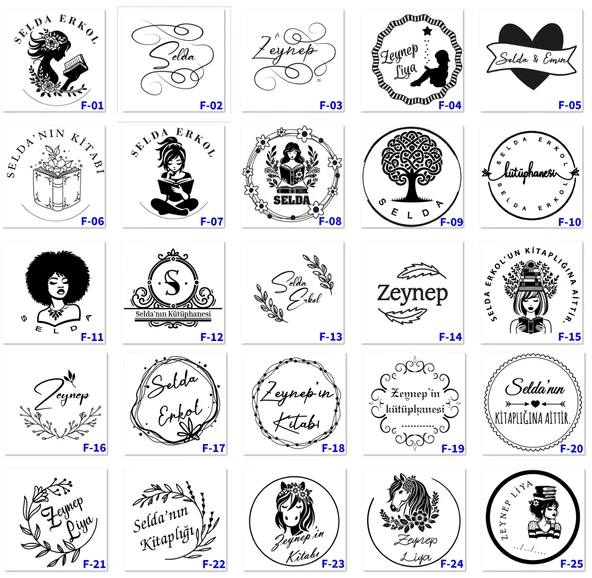 Kişiye Özel İsimli Kitapsever Seti - Ahşap Mühür, Madalya ve Kupa Bardak F Serisi - 2