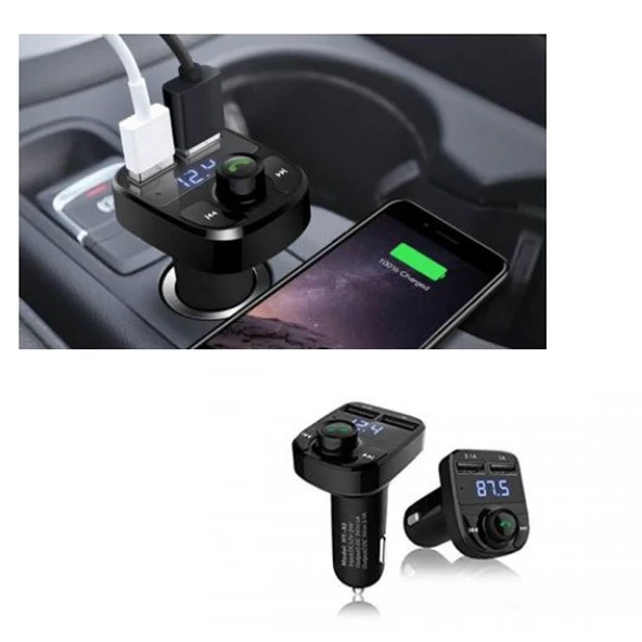 Bluetooth Fm Transmitter Car X8 - Resim 2