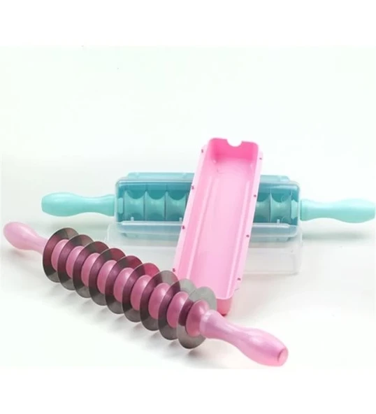 Pratik 9 Bıçaklı Mantı Kesme Merdanesi - Resim 4