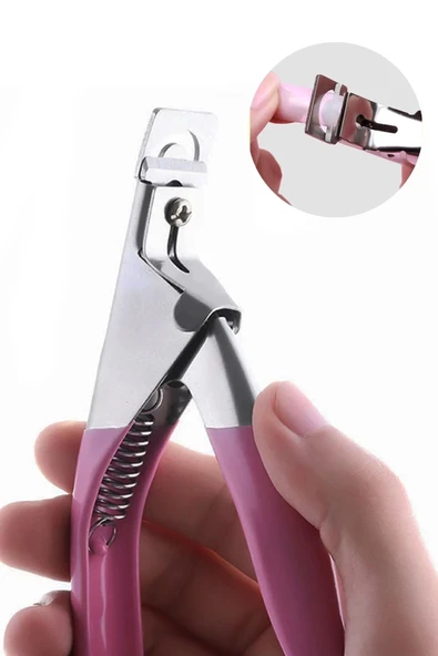 Takma Tırnak Protez Tırnak Pens Kesici Ayarlayıcı Giyotin - Resim 2