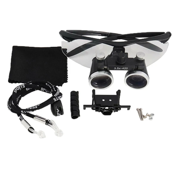 -3.5x-420mm  Diş Cerrahi Gözlük Lens Büyüteç,taşıma Çantalı - Resim 2