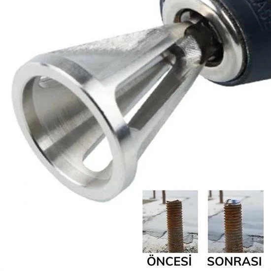 Çapak Alma Harici Çapak Alıcı Paslanmaz Çelik Çapak Kaldırma Cıvata Çapak Alma Matkap Ucu - Resim 2