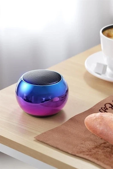 Portatif Taşınabilir Bass Ses Topu Bombası Mini Kablosuz Wireless Bluetooth Hoparlör Speaker - Resim 8