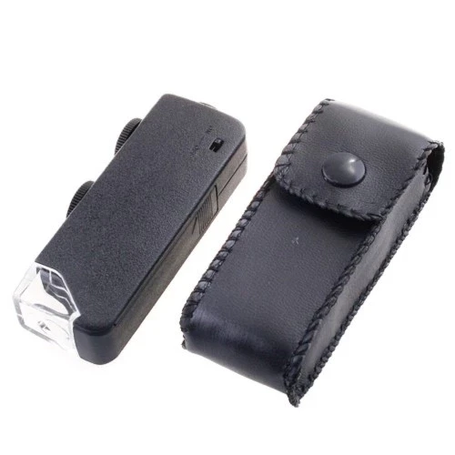 -mini 60x 100x Zoom Lens Odak Takı Led Cep Mikroskop Büyüteç ürün görseli