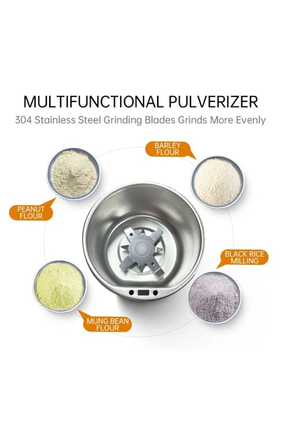 Kahve Ve Baharat Öğütücü Paslanmaz Çelik Kahve Değirmeni Yedek Bıçak Hediyeli - 2