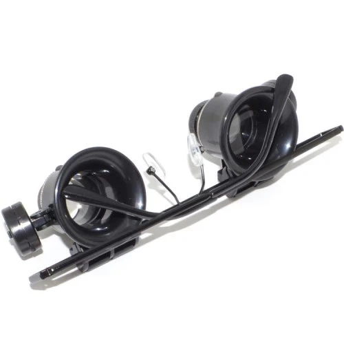 -gözlük Model Çıft Led Aydınlatma ,saat Onarımı Için Harika Büyüteç - 2