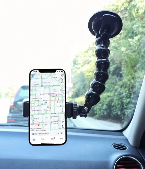 Pratik Akrobat Vantuzlu Teleskobik Telefon Tutucu ürün görseli 1