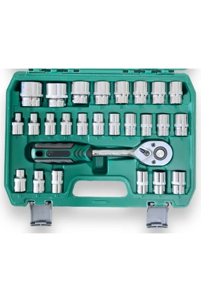 32 Parça Profesyonel Lokma Takımı 1/2 Cr-v Çeliği (32 Parça) - Resim 3