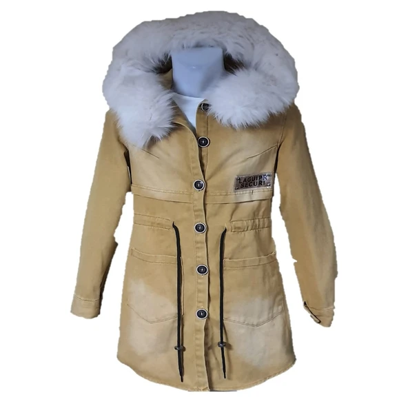 Sevilen 209 Kadın Kürklü Kot Kaban