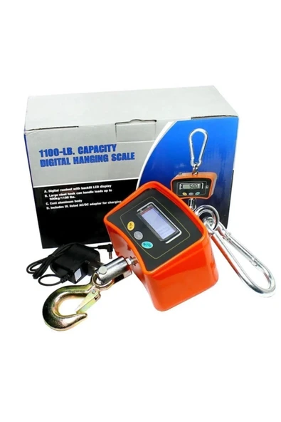 500 Kg Dijital Askılı Çengel Baskül Terazi - Yüksek Kapasiteli Hassas Tartım - 2