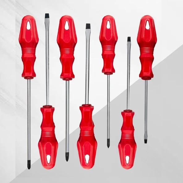 7 Li Tornavida Seti 4 Adet Düz - 3 Adet Yıldız Tornavida ürün görseli 1