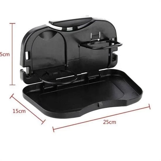 Araba Koltuk Arkası Katlanabilir Tepsi Siyah - Resim 5