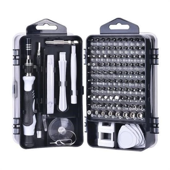115 İn 1 Hassas Tornavida Onarım Alet Manyetik Sürücü Kitli Elektronik Hassas Tornavida Seti ürün görseli 1