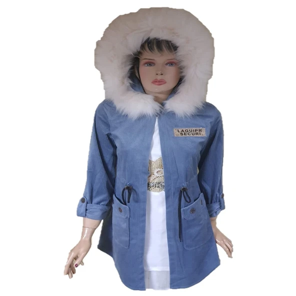 Sevilen 204 Kadın Kadife Kürklü İkili Takım - Resim 6