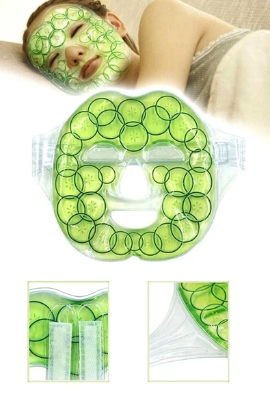 Salatalık Yüz Maske Jel Sıcak Soğuk Kullanım Rahatlatıcı - Resim 3