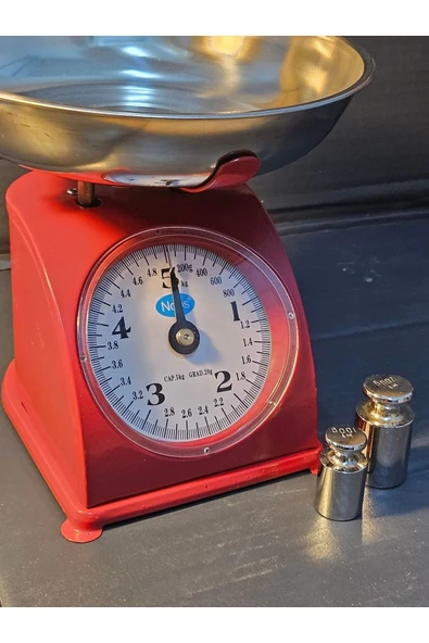 5 Kg Retro Nostalji Mutfak Tartısı Analog Terazi - Resim 3