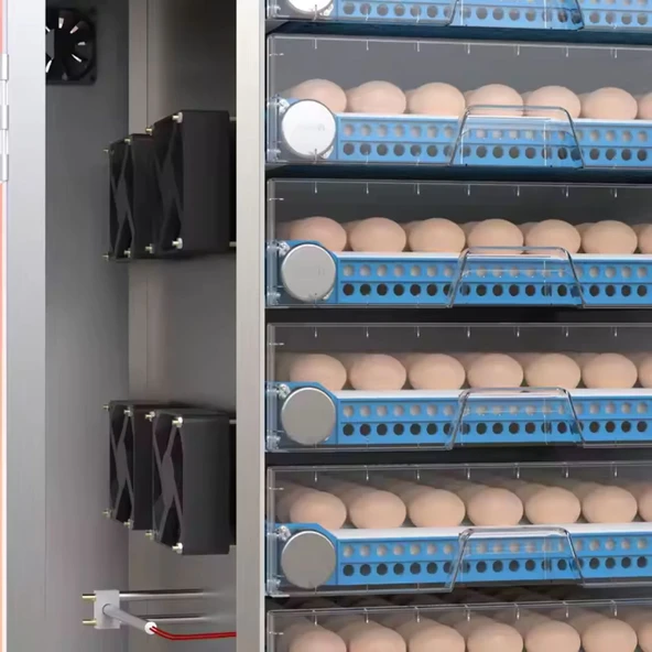 Endüstriyel 256 Yumurtalık Otomatik Kuluçka Makinesi Dijital Panel Isı Nem Ayarlı – Tavuk Ördek Civciv Hindi Yumurta - Resim 3