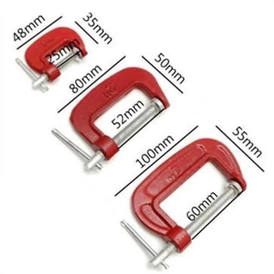 Doğrama Ve Metal Sıkma Sıkıştırma İçin 3lü Mini Mengene Aparat - Resim 2