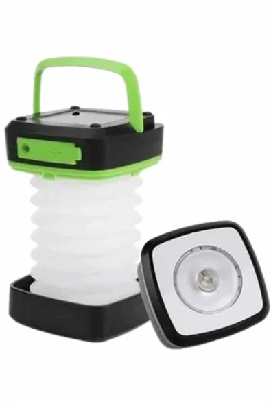 Kamp Feneri Lambası Solar Güneş Enerji Portatif Işıldak Şarjlı - Resim 3