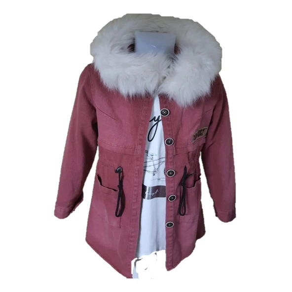 Sevilen 209 Kadın Kürklü Kot Kaban - 6