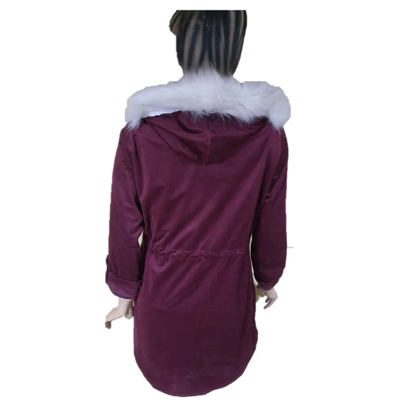 Sevilen 204 Kadın Kadife Kürklü İkili Takım - Resim 4