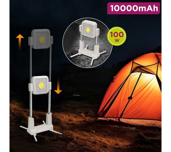 Katlanabilir Kamp Lambası Çok İşlevli Ultra Güçlü 4 Modlu Aydınlatma - Resim 2