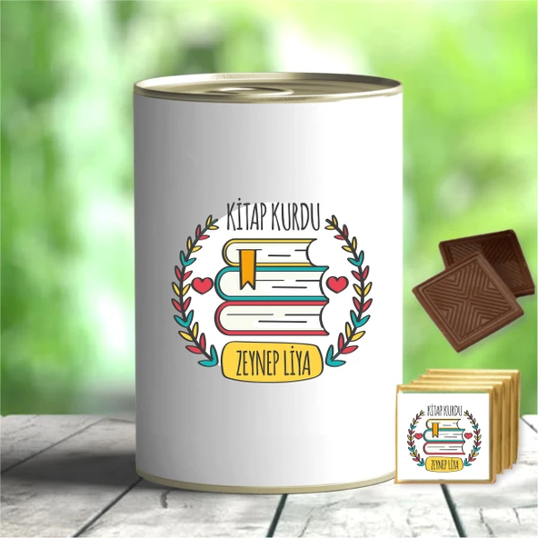 Kişiye Özel İsim Yazılı İlginç Hediye Çikolata Konservesi - MK03