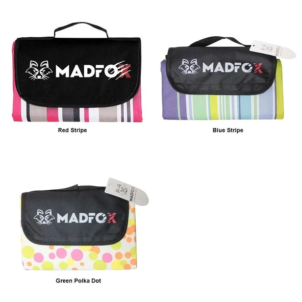 Madfox Skyloft Su Gecirmez Piknik Kamp Örtüsü Green Polka Dot - Resim 2