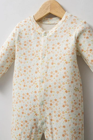 Bebitof %100 Pamuk Sevimli Ay ve Bulut Desenli 10 Parça Kutulu Yenidoğan Bebitof Hastane Çıkışı Zıbın Seti BBTF.SYSL.10123 - 3