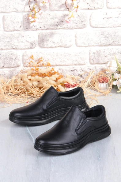 James Franco 1651 Micro Klima Sistem Hakiki Deri Kauçuk Taban Erkek Ayakkabı - Resim 4